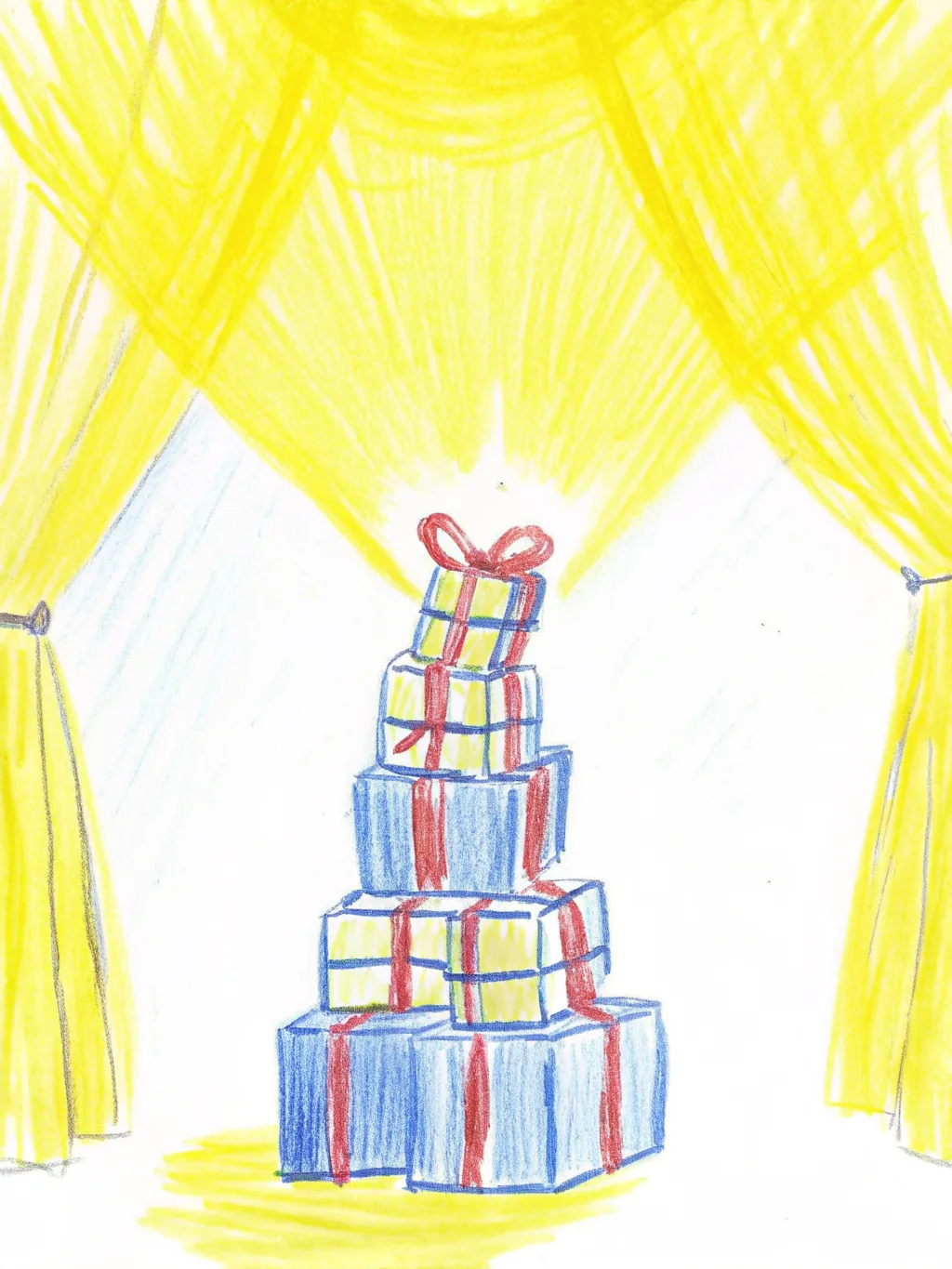 Gift stack — birthday party invitation design