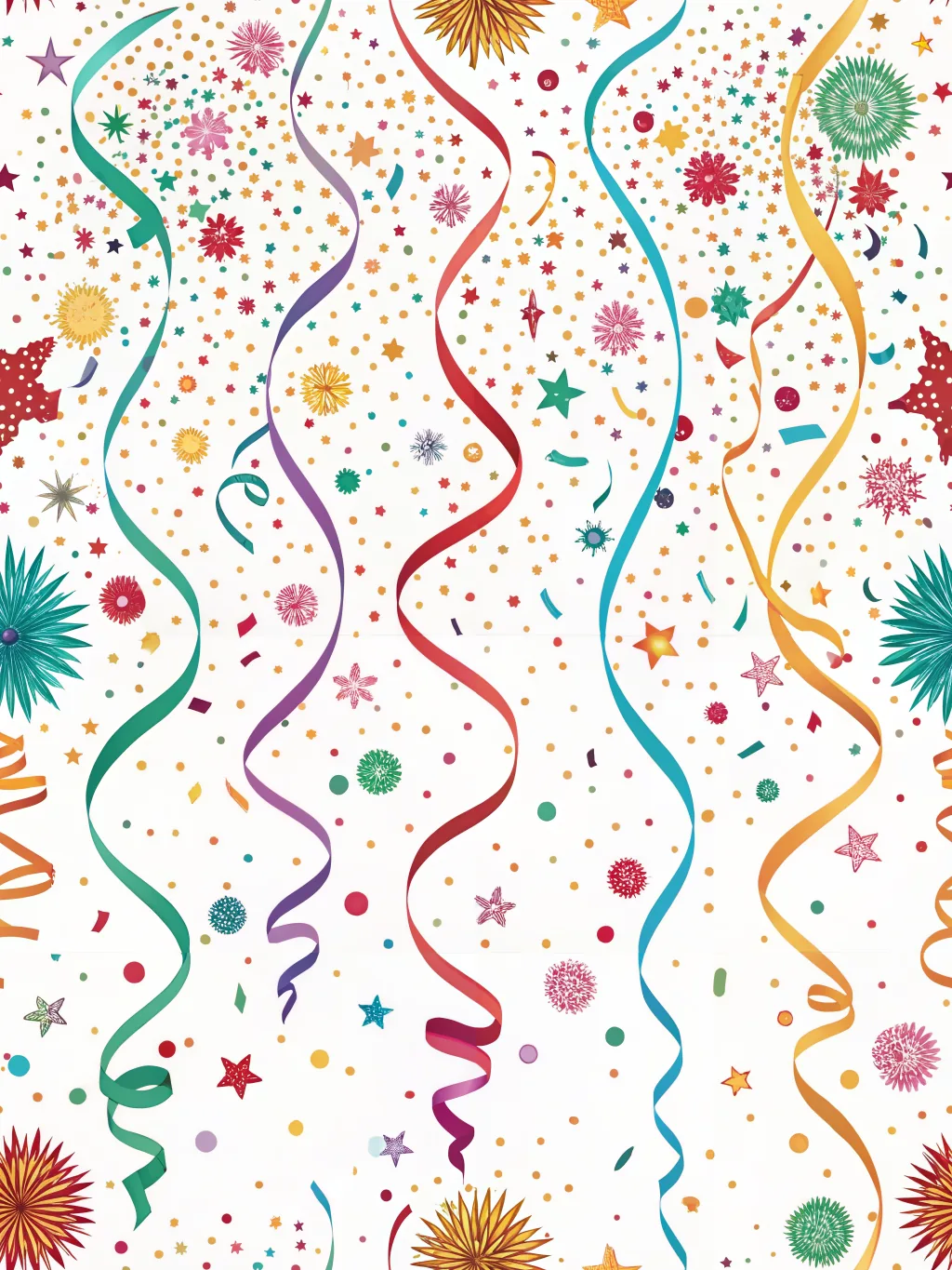 Confettiregen – ontwerp voor verjaardag
