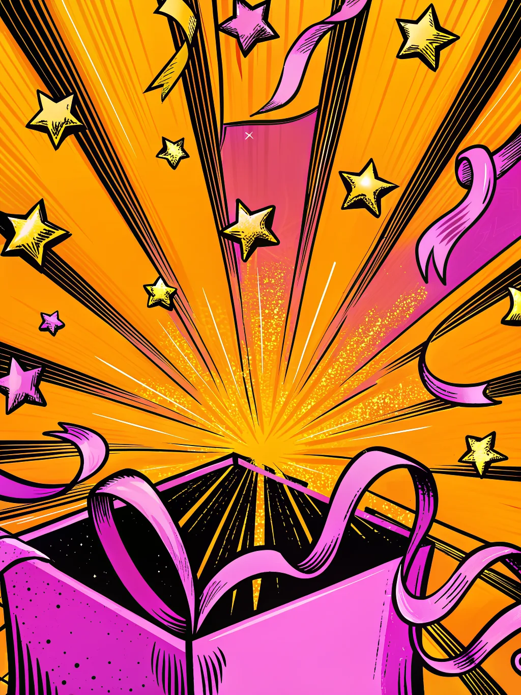 Starburst — team offsite invitation design