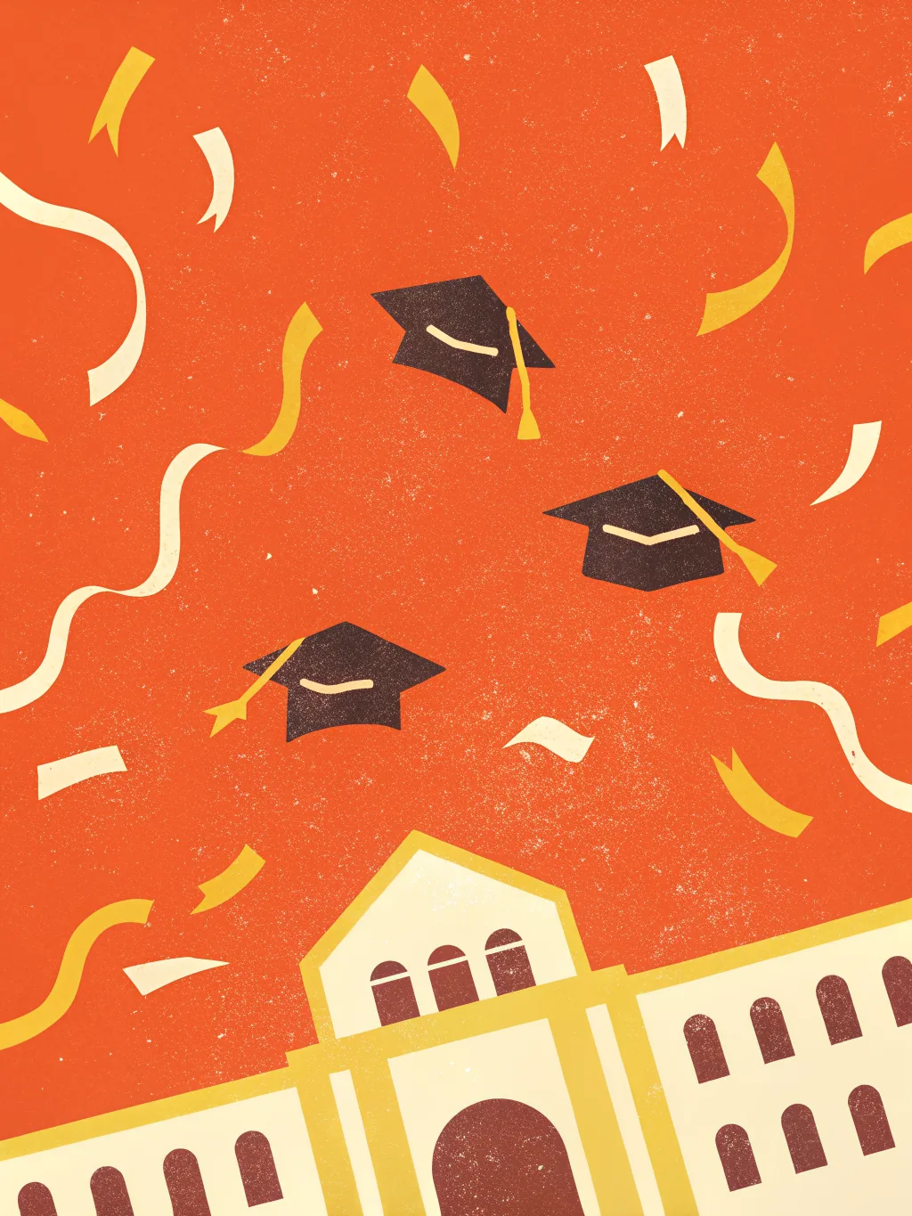 Caps Off — a congratulations card design