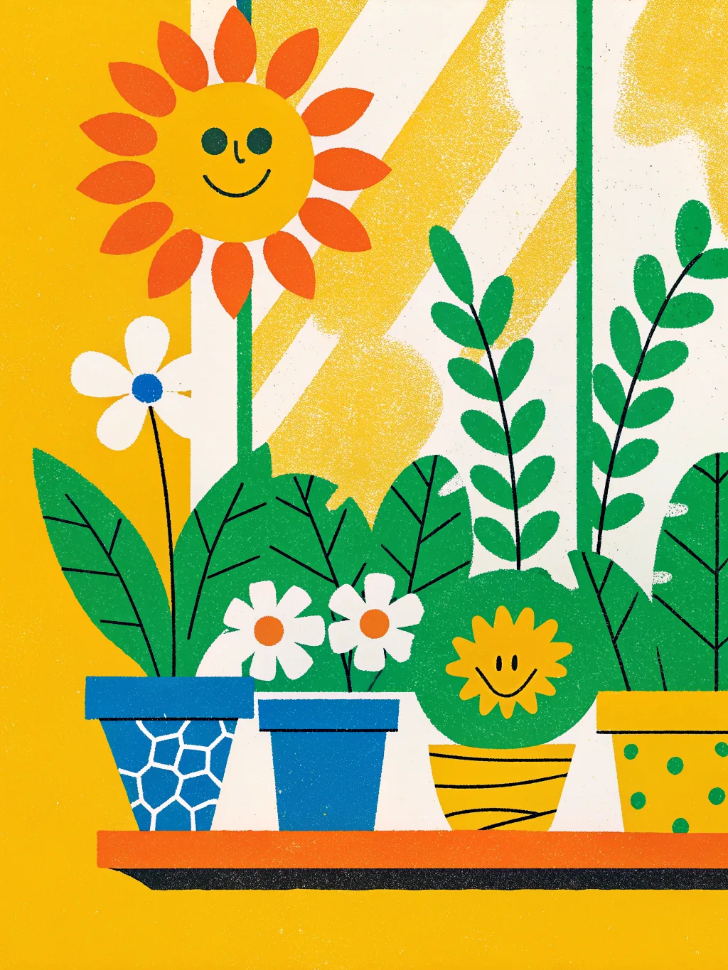 Window Garden — a get well card design