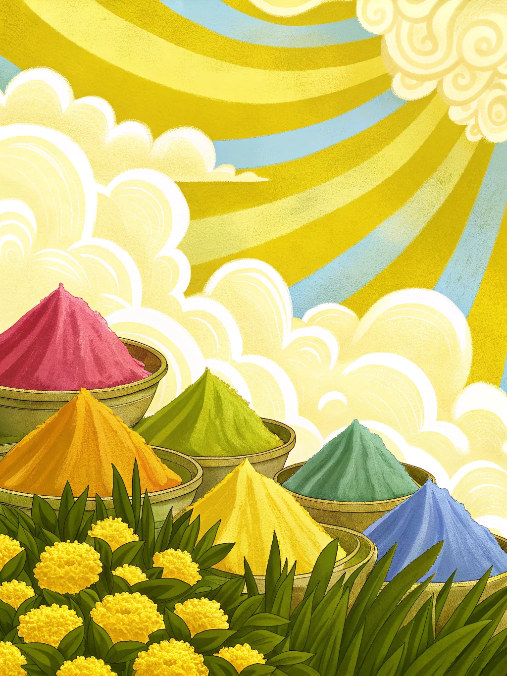 Colour Burst — a holidays card design