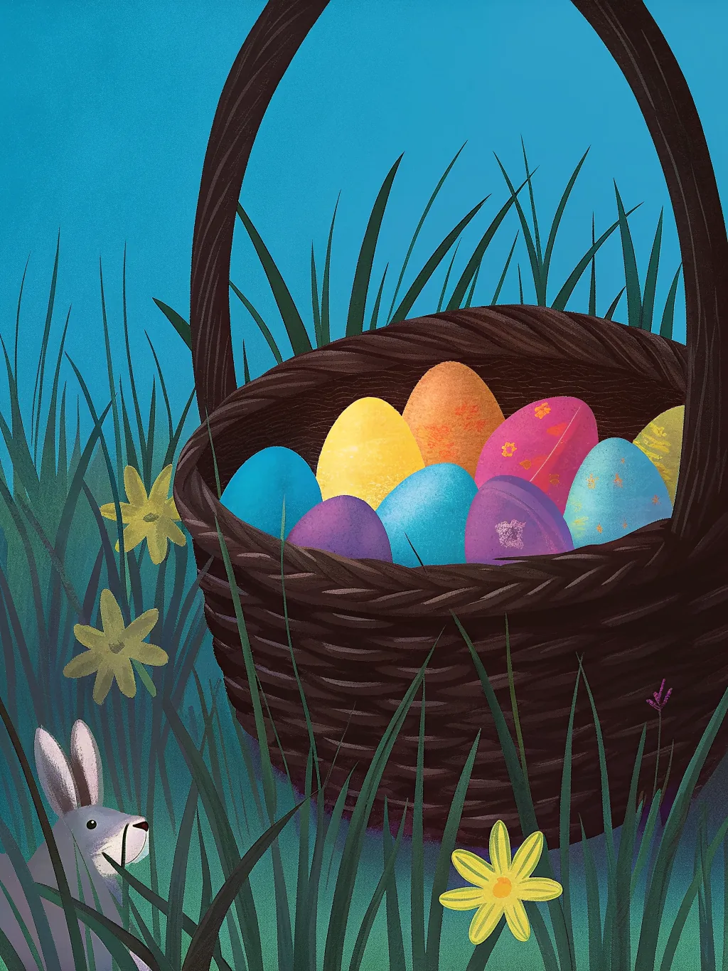 Spring Eggs — a holidays card design