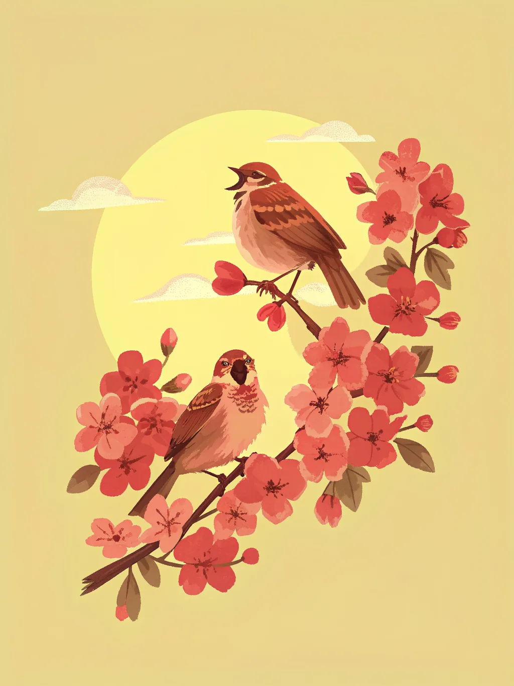 Songbirds — a thank you card design