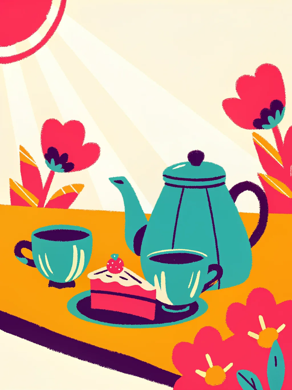 Tea For Two — a thank you card design