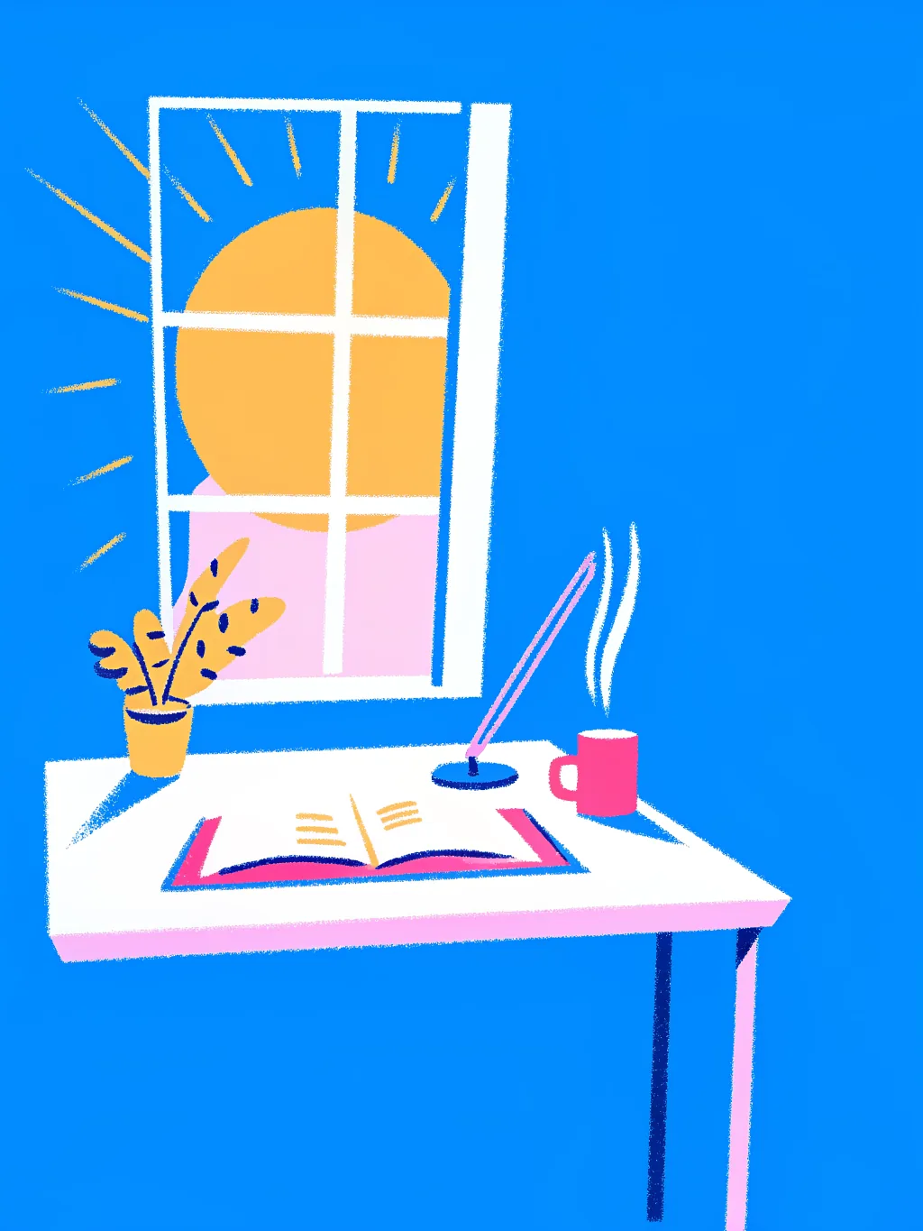 New Desk — a welcome card design