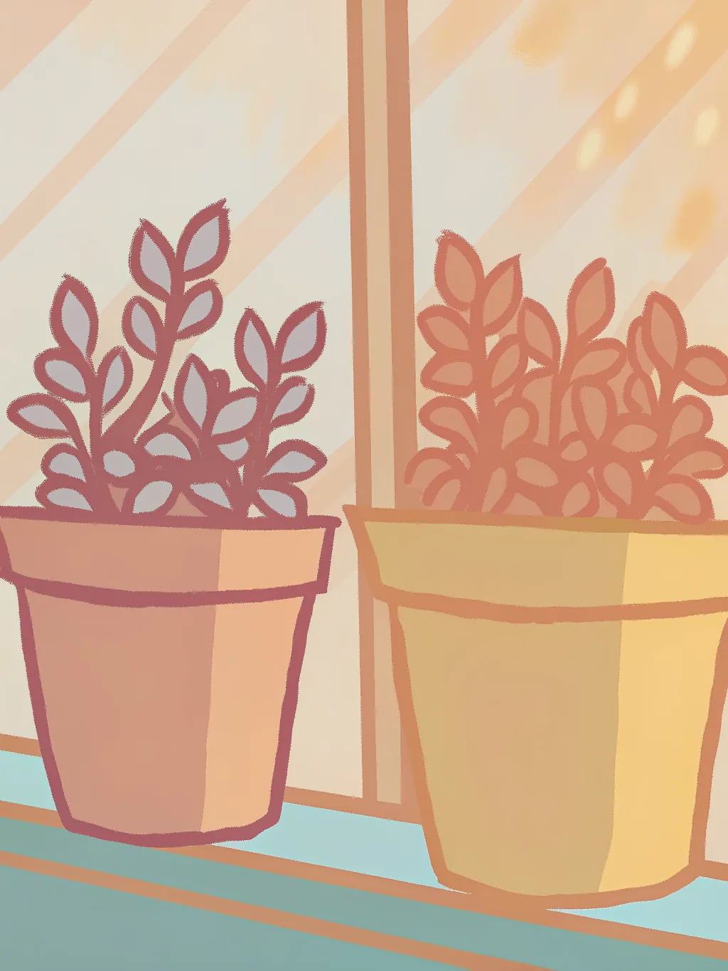 Twee plantjes – ontwerp voor welkom